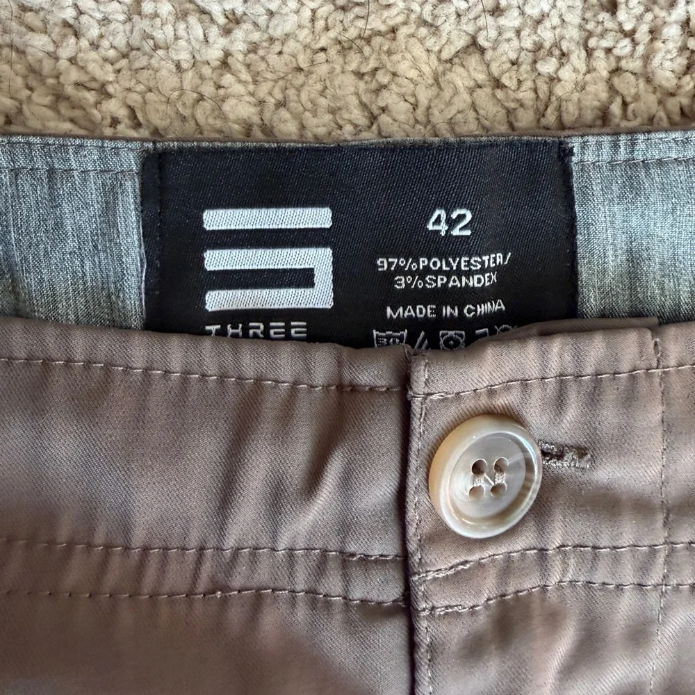Men’s Cargo Shorts Size 42 Brown Casual Stretch Outdoor Stretch Activewear